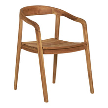 Lou Gartenstuhl 2er-Set – Teak Natur von Luiva Living