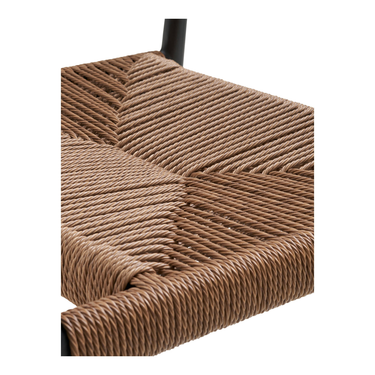 Solveig Gartenstuhl 2er-Set – Aluminium/Polyrattan Natur, Gestell Schwarz – Ansicht 5