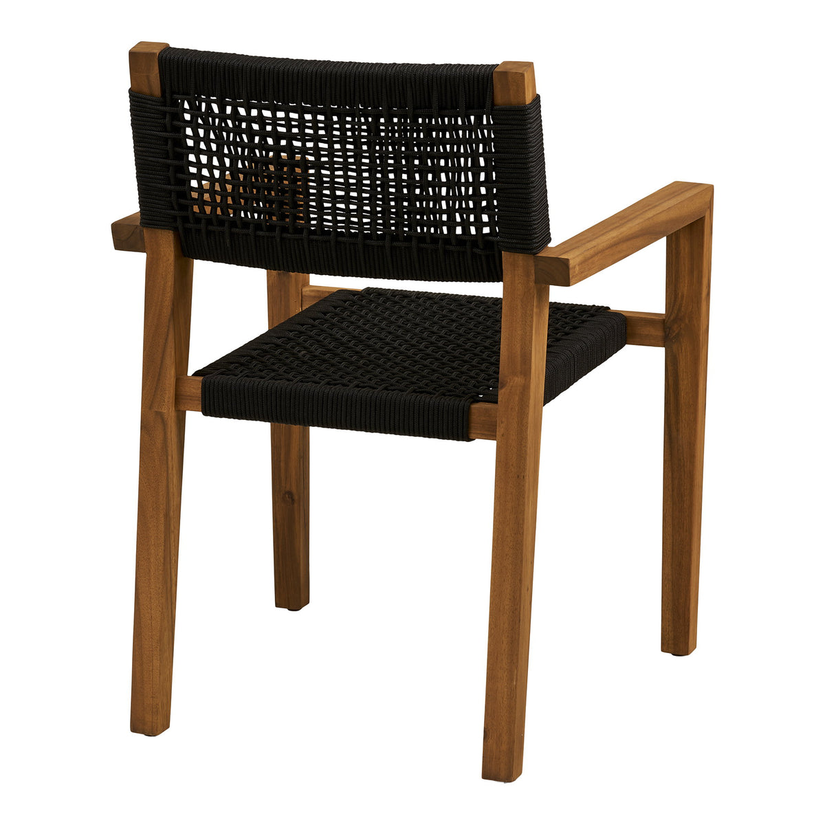 Torvald Gartenstuhl 2er-Set – Akazie/Polyester Schwarz/Natur – Ansicht 4