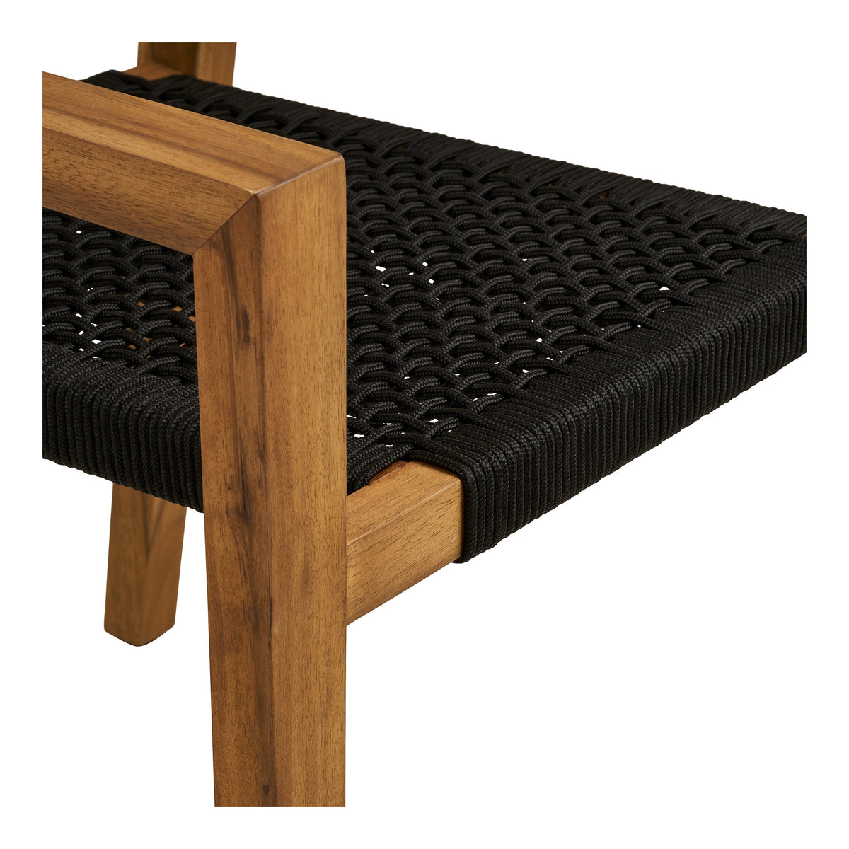 Torvald Gartenstuhl 2er-Set – Akazie/Polyester Schwarz/Natur – Ansicht 6