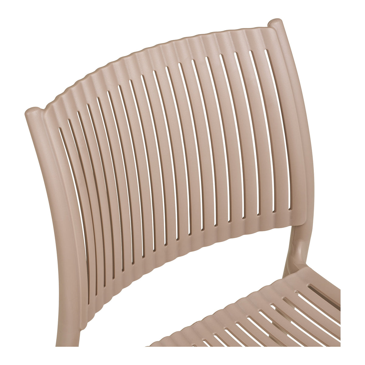 Lyra Gartenstuhl 4er-Set, stapelbar – Polypropylen Taupe – Ansicht 6
