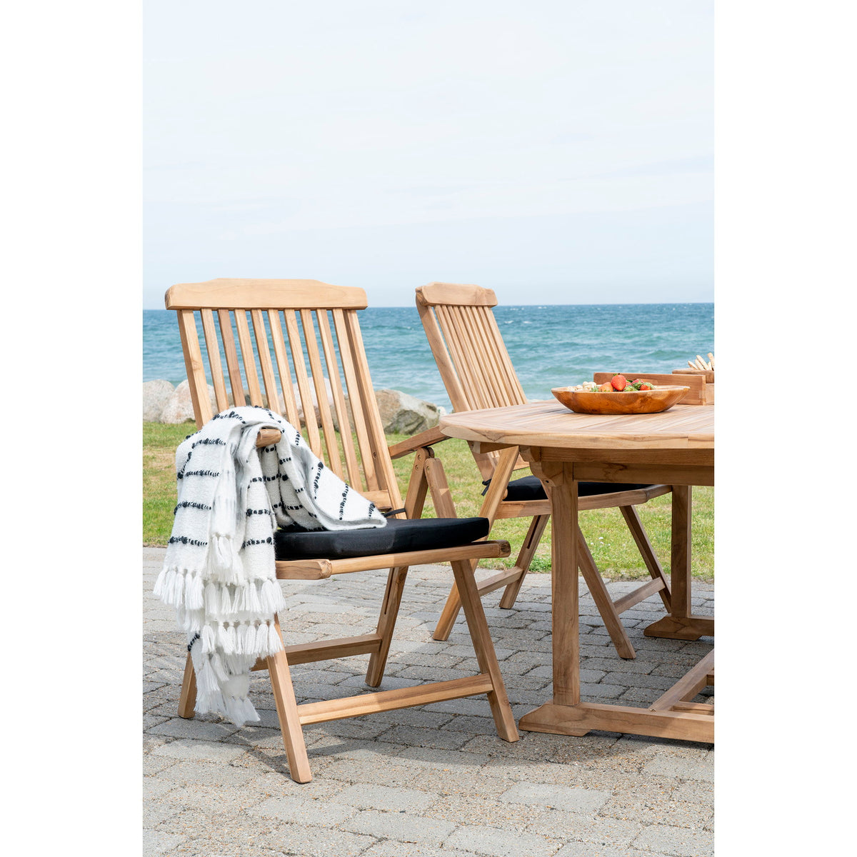 Hilla Outdoor-Kissen – Polyester Schwarz – Ansicht 5