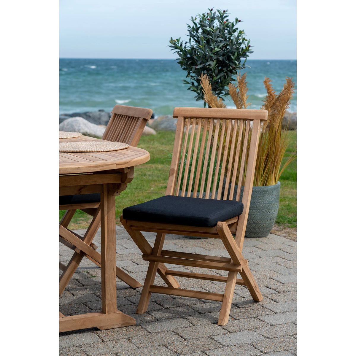 Hilla Outdoor-Kissen – Polyester Schwarz – Ansicht 6