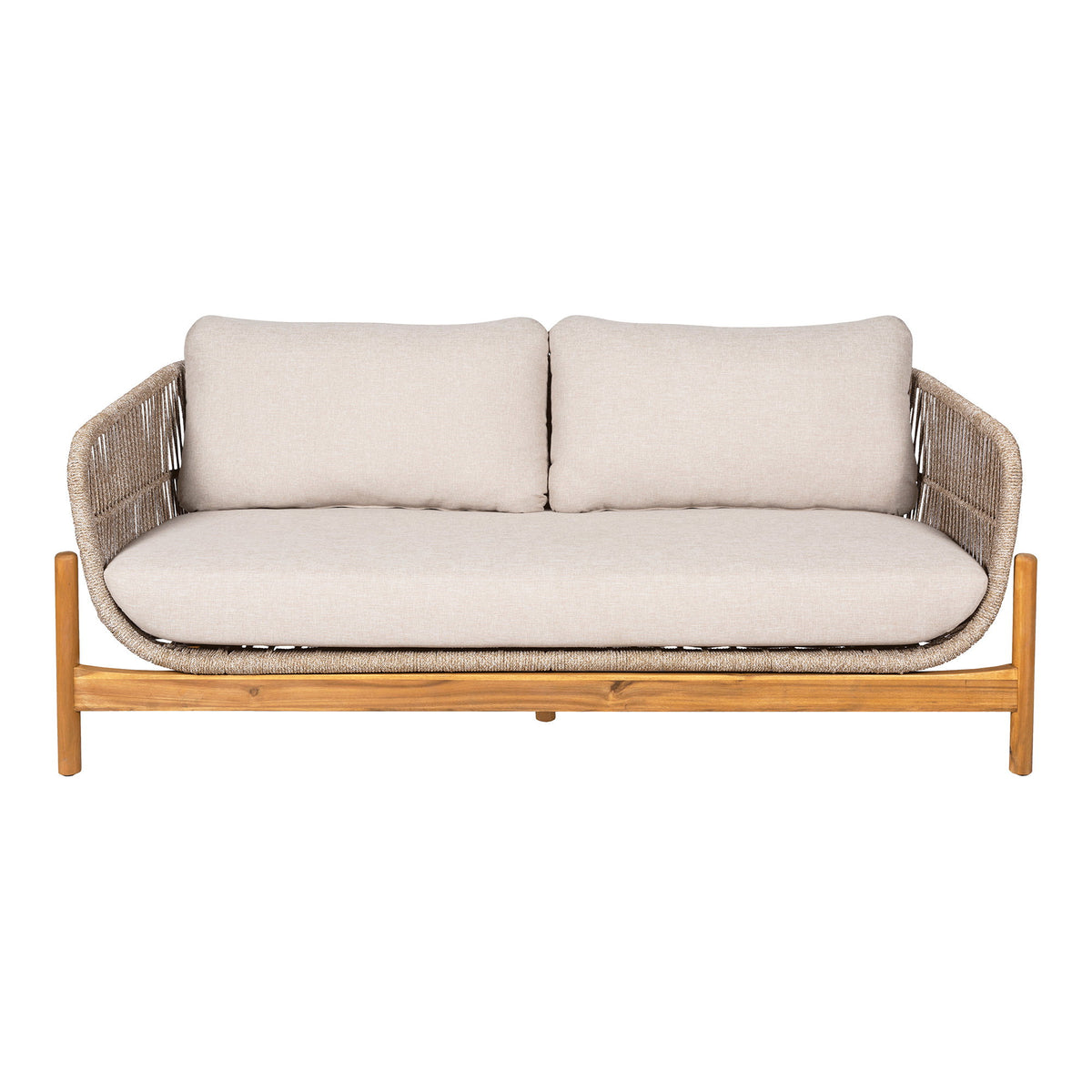 Remo Lounge-Sofa inkl. Kissen – Akazie Beige von Luiva Living