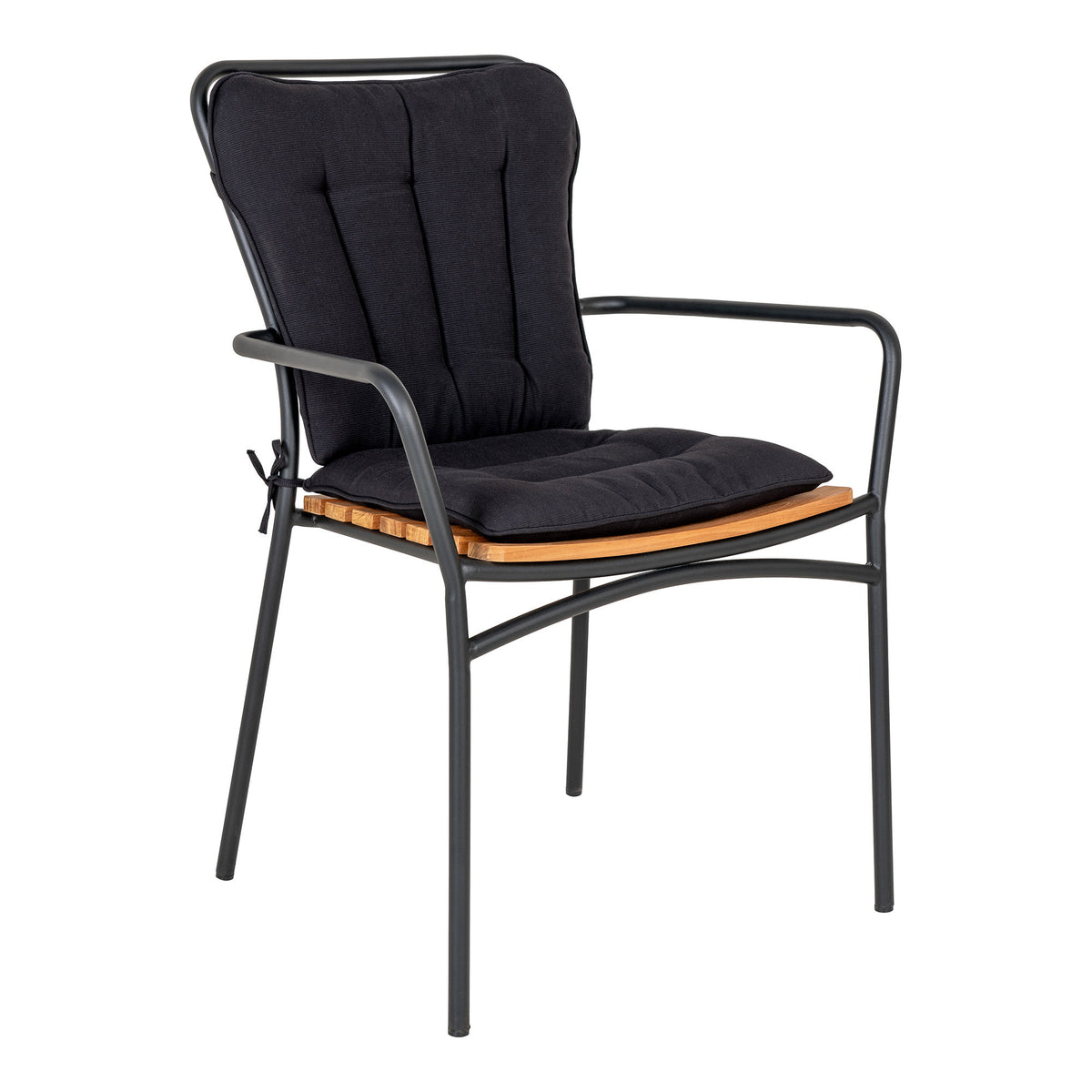 Luna Stuhlkissen 4er-Set – Polyester Schwarz – Ansicht 2
