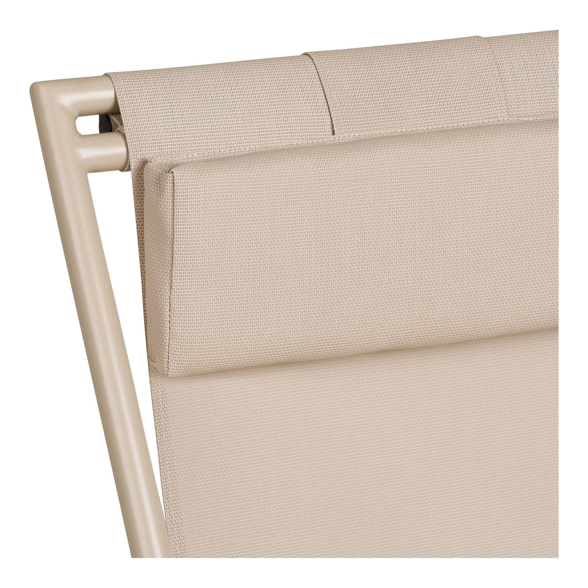 Irma Strandstuhl mit verstellbarer Rückenlehne – Textilene/Stahl Taupe – Ansicht 5