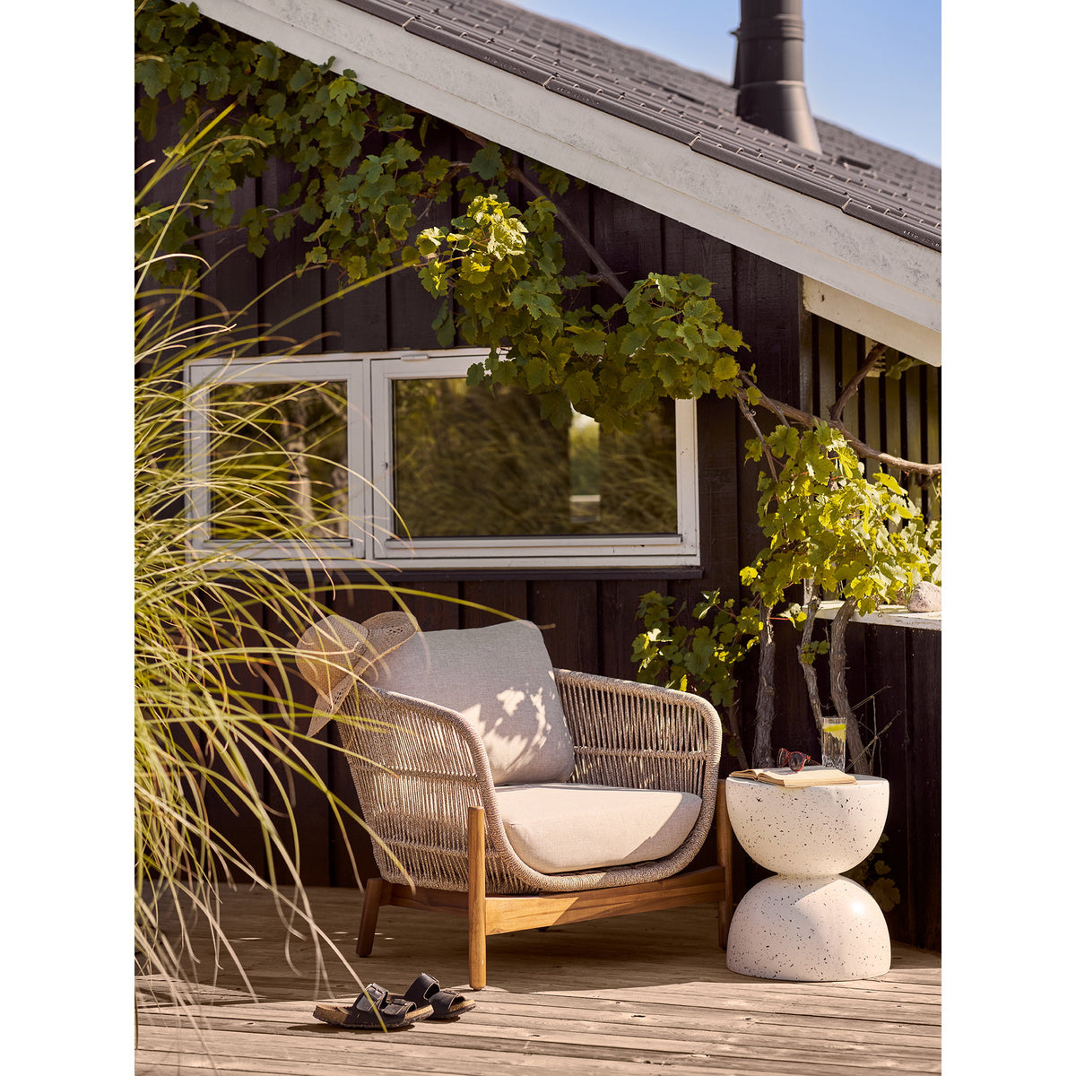 Remo Gartensessel inkl. Kissen – Akazie Beige – Ansicht 6