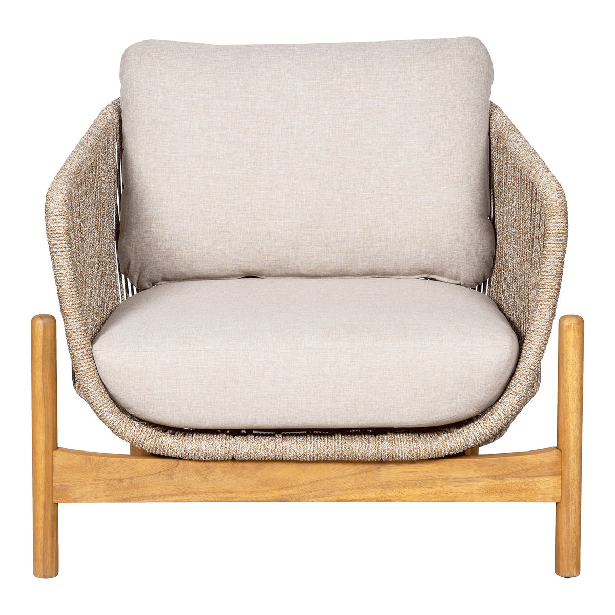 Remo Gartensessel inkl. Kissen – Akazie Beige – Ansicht 2