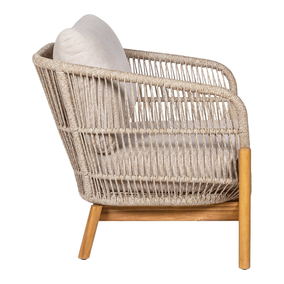 Remo Gartensessel inkl. Kissen – Akazie Beige – Ansicht 3