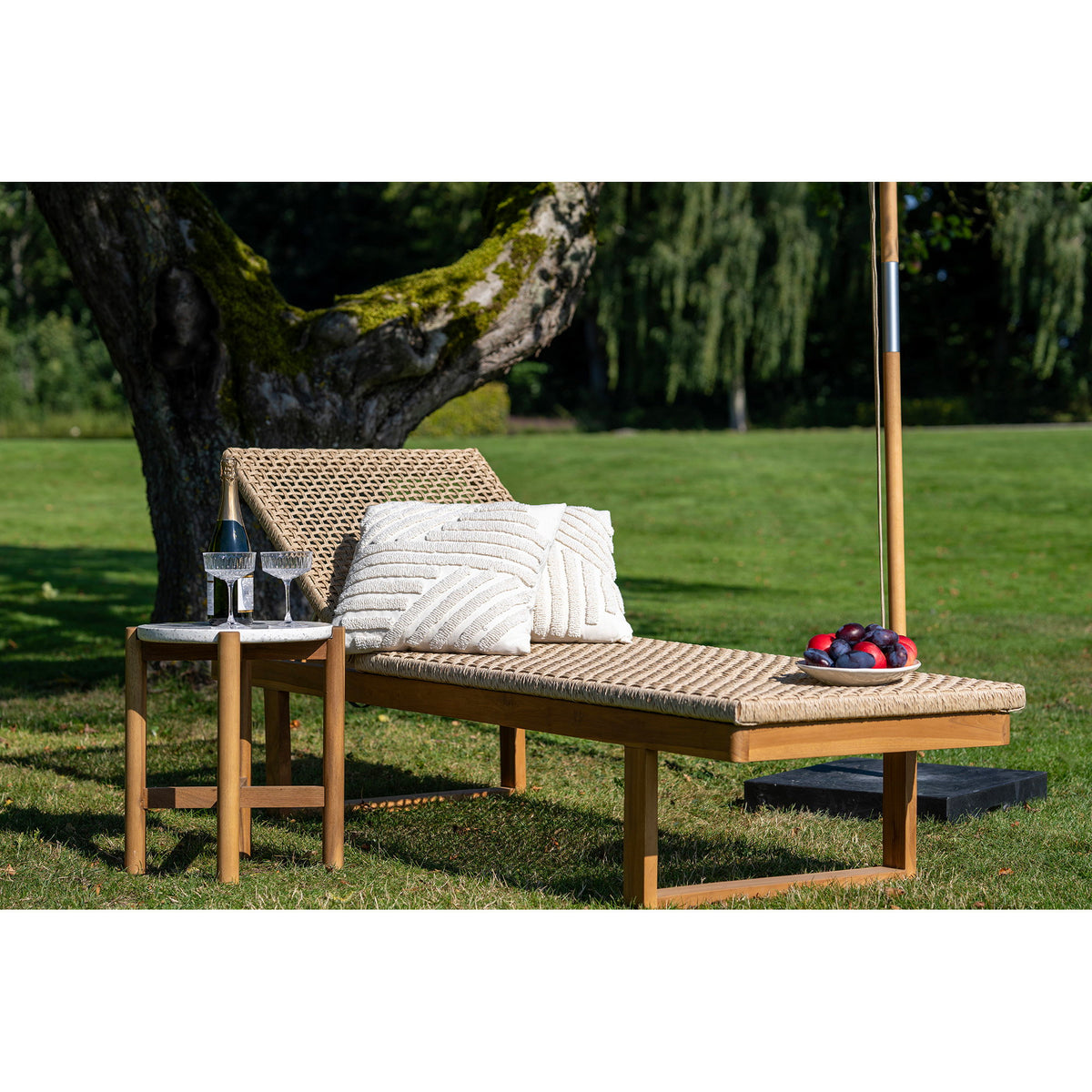 Sune Sonnenliege – Teak/Polyrattan Natur – Ansicht 6