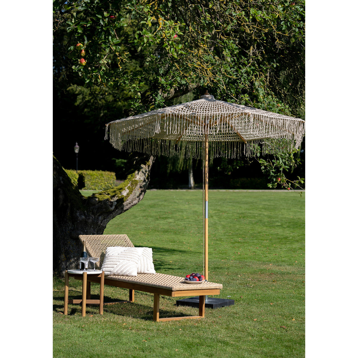 Sune Sonnenliege – Teak/Polyrattan Natur – Ansicht 7