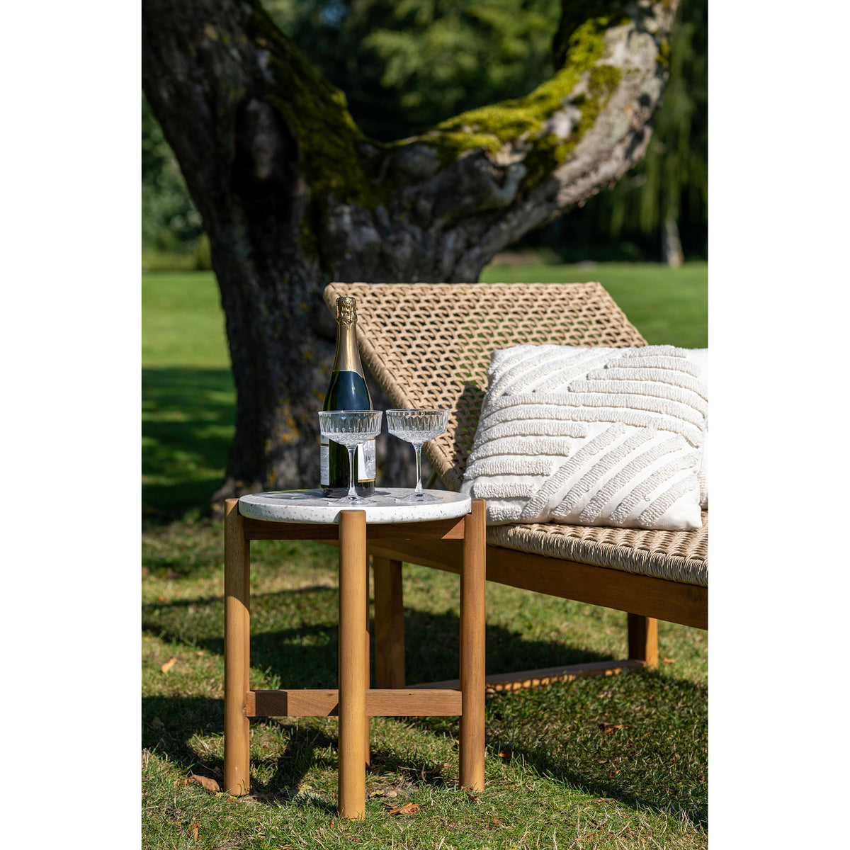 Sune Sonnenliege – Teak/Polyrattan Natur – Ansicht 8