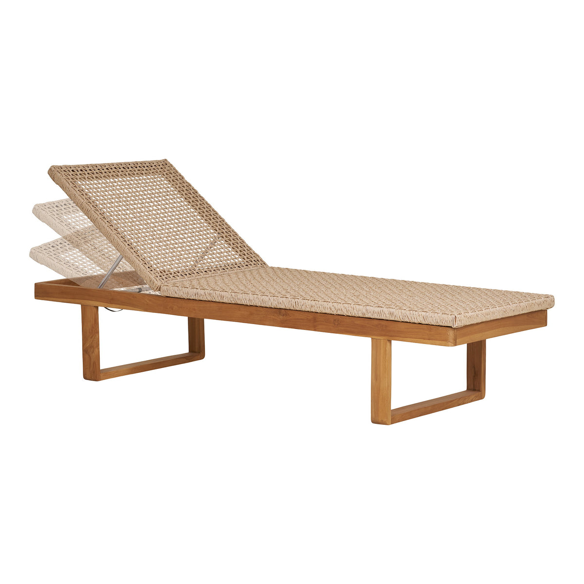 Sune Sonnenliege – Teak/Polyrattan Natur – Ansicht 3