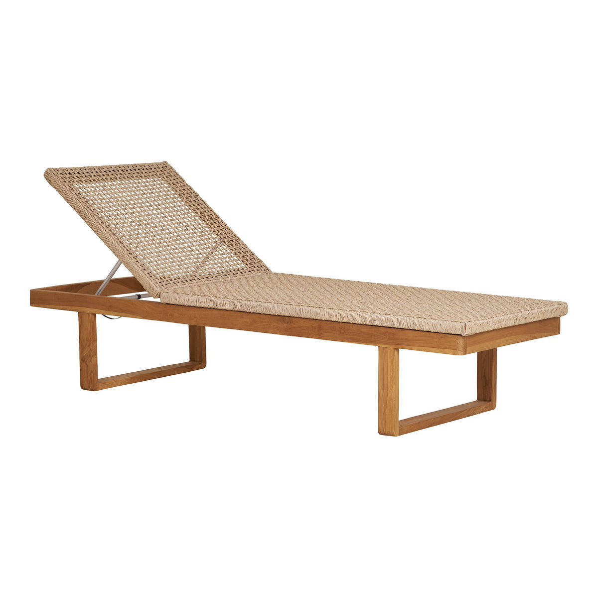 Sune Sonnenliege – Teak/Polyrattan Natur von Luiva Living