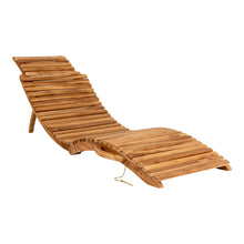 Dag Sonnenliege – Teak Natur von Luiva Living
