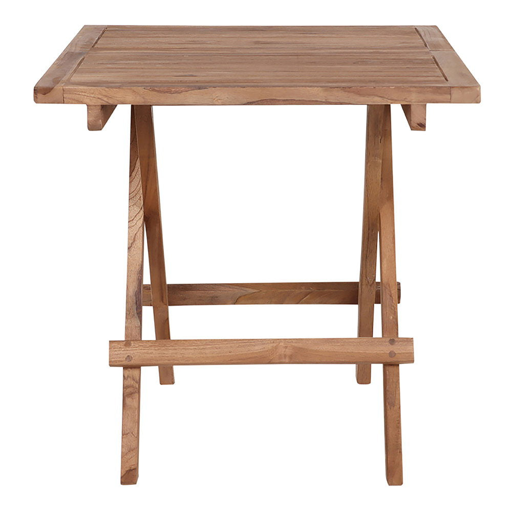 Tom Garten-Beistelltisch – Teak Natur, 50 × 50 × 50 cm – Ansicht 2