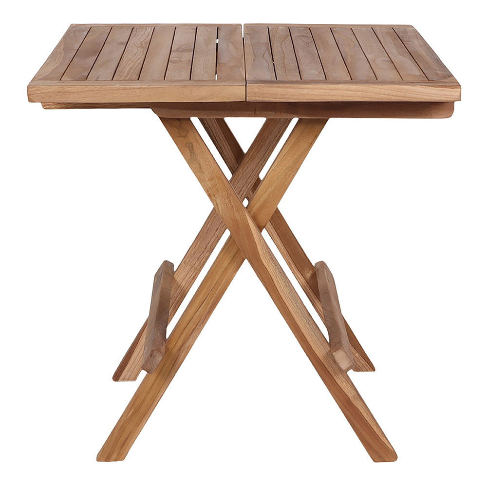 Tom Garten-Beistelltisch – Teak Natur, 50 × 50 × 50 cm – Ansicht 4
