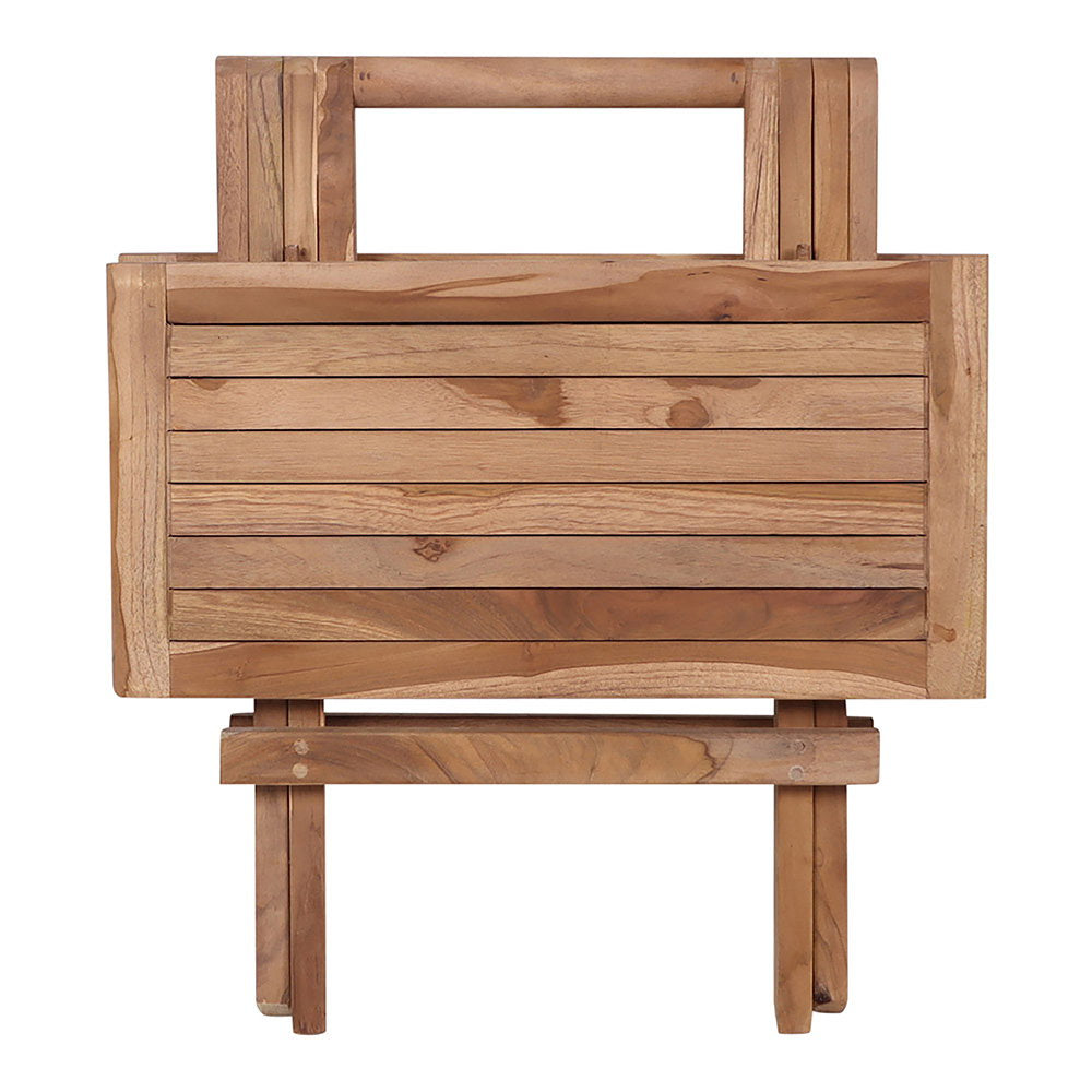 Tom Garten-Beistelltisch – Teak Natur, 50 × 50 × 50 cm – Ansicht 5