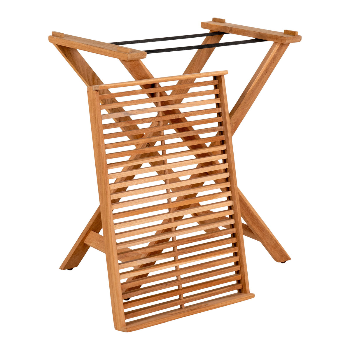 Taro Tablett-Beistelltisch – Teak Natur, 60 × 40 × 70 cm – Ansicht 5