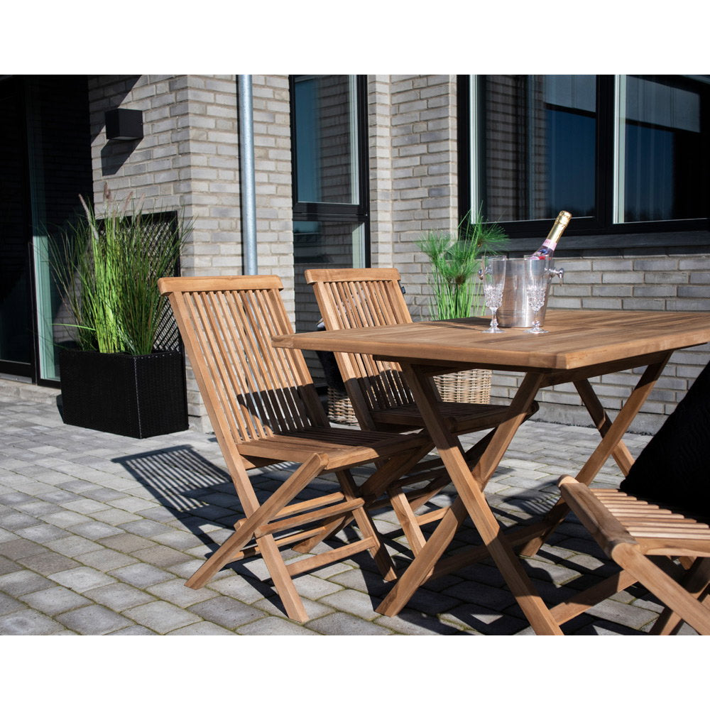 Timo Gartentisch – Teak Natur, 120 × 80 cm – Ansicht 6