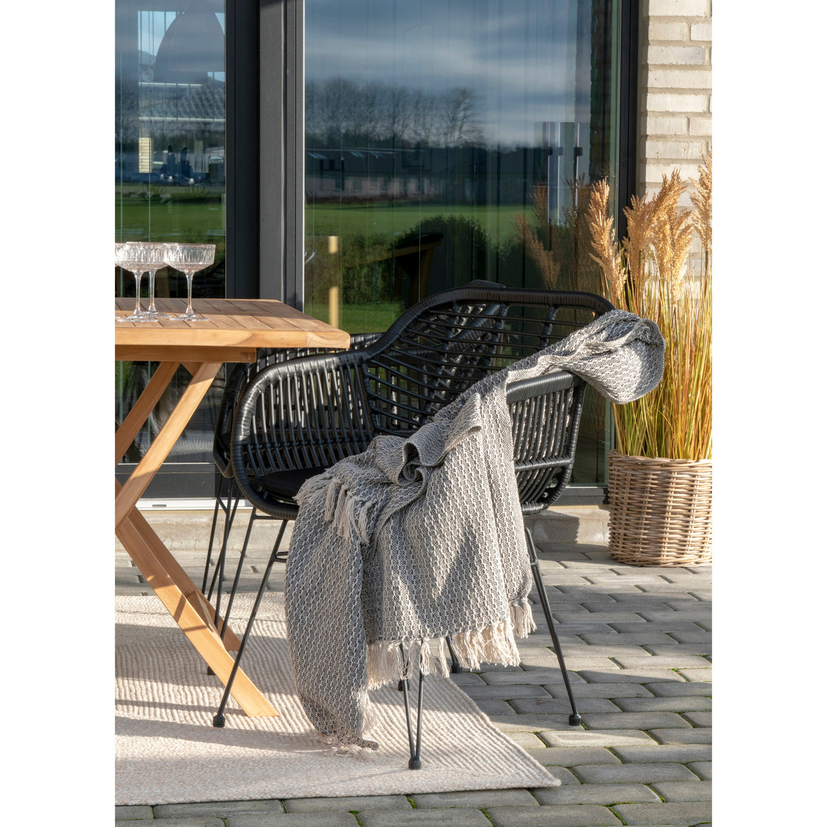 Timo Gartentisch – Teak Natur, 120 × 80 cm – Ansicht 8