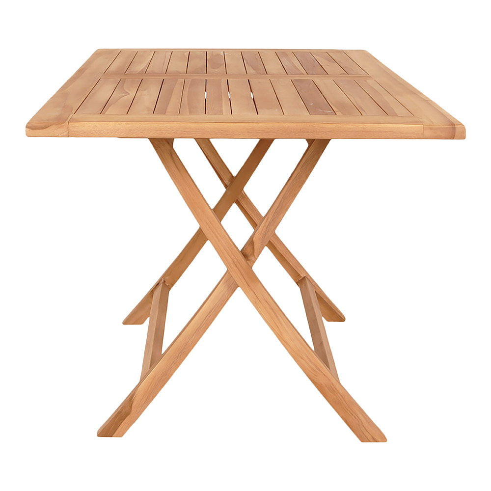 Timo Gartentisch – Teak Natur, 120 × 80 cm – Ansicht 3