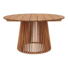 Damian Gartentisch rund – Teak Natur, ø 120 cm von Luiva Living