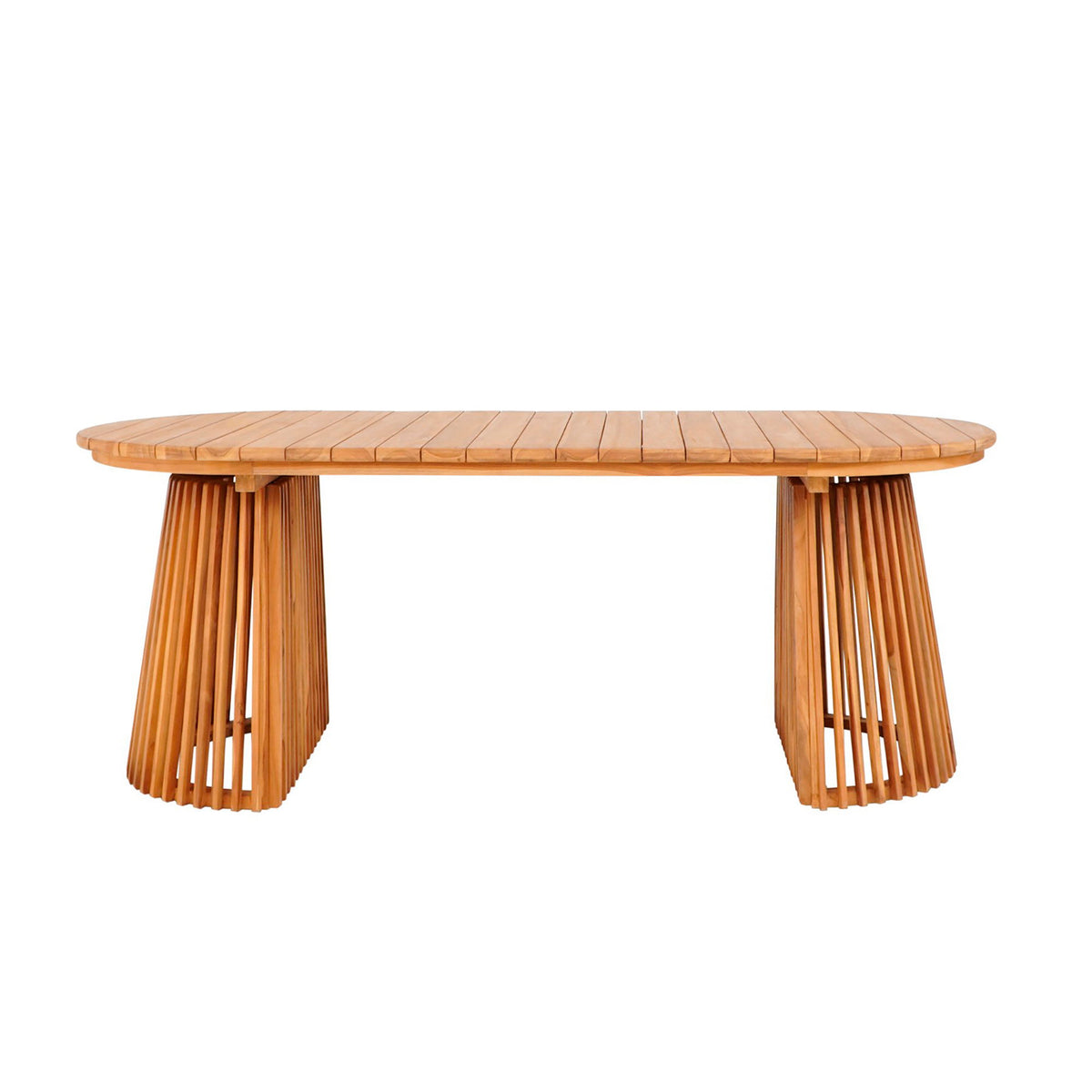 Dagmar Gartentisch – Teak Natur, 200 × 90 cm – Ansicht 2