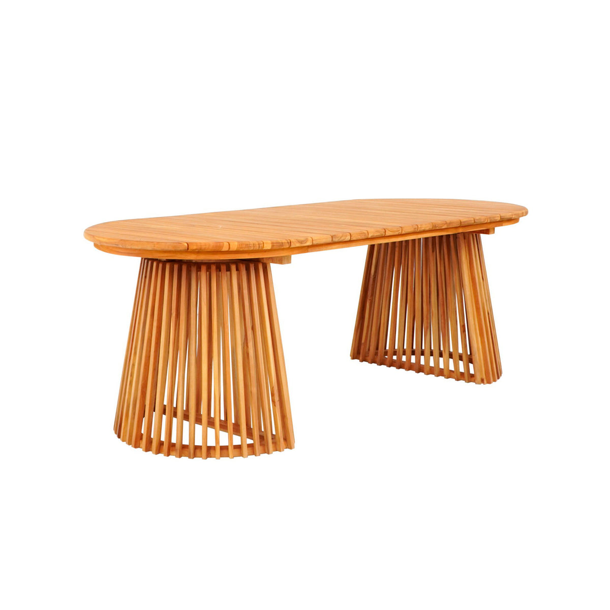 Dagmar Gartentisch – Teak Natur, 200 × 90 cm von Luiva Living