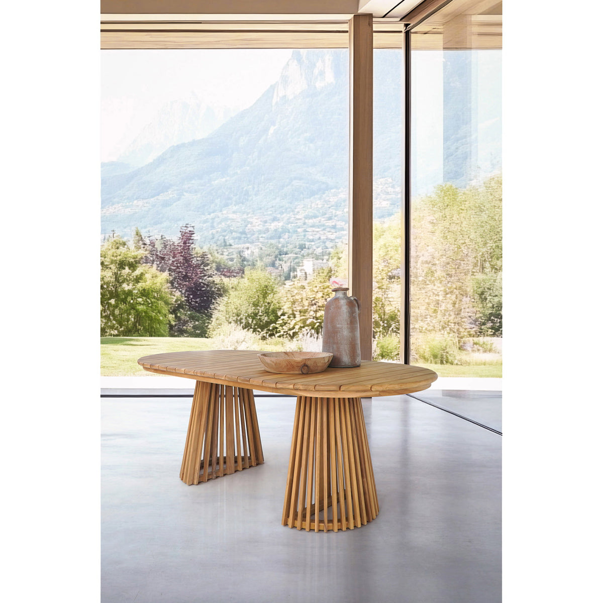 Dagmar Gartentisch – Teak Natur, 200 × 100 cm – Ansicht 6