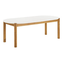 Remo Gartentisch – Akazie/Terrazzo Weiß/Natur, 210 × 95 cm von Luiva Living