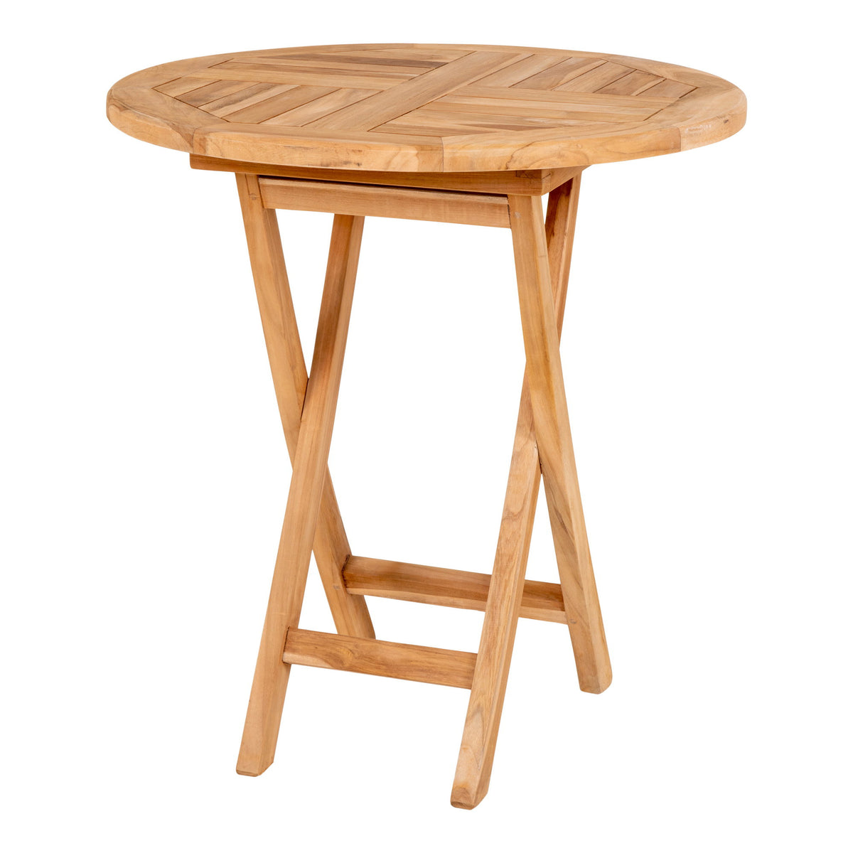 Timo Garten-Beistelltisch rund – Teak Natur, ø 70 × 75 cm – Ansicht 2