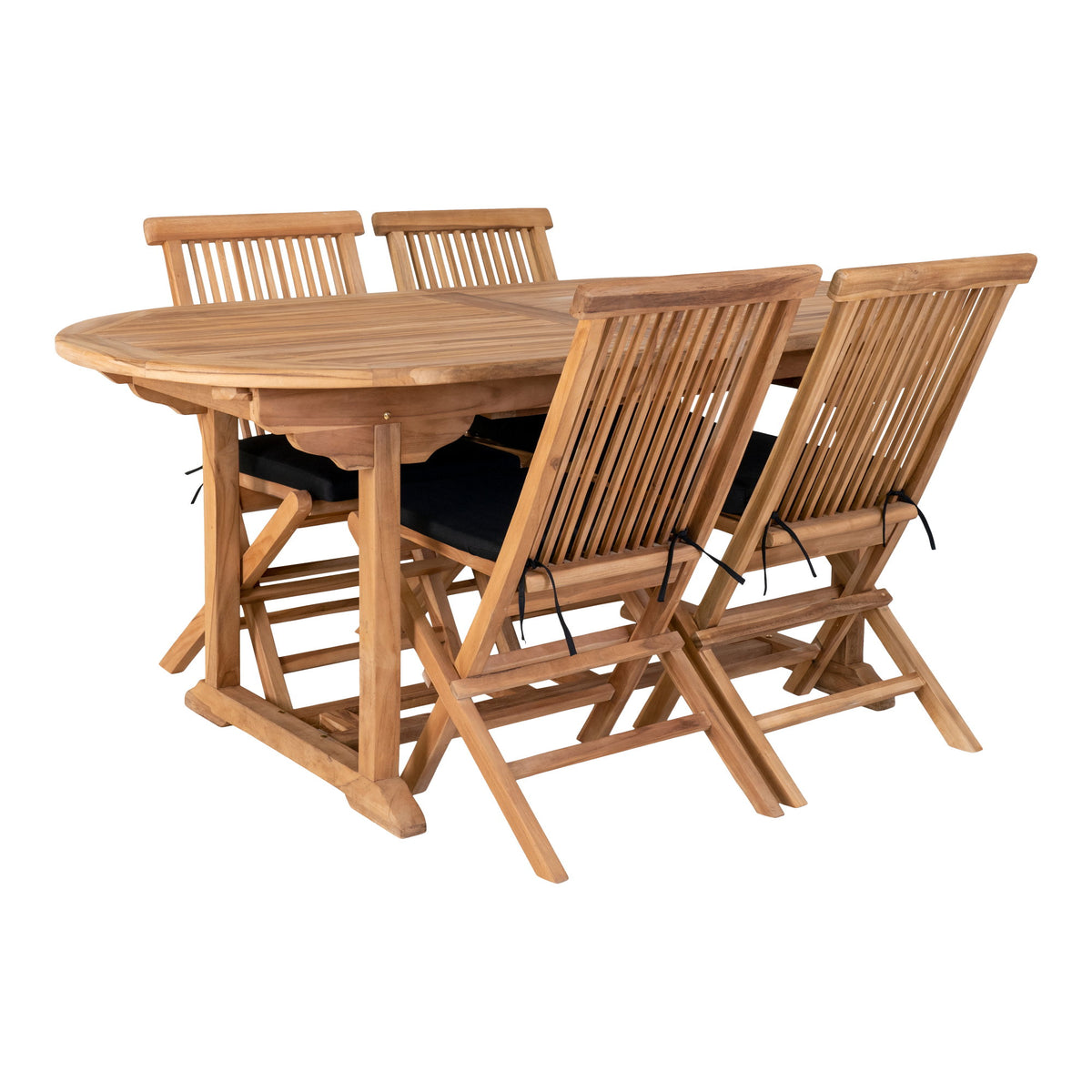 Ines Gartentisch, ausziehbar – Teak Natur, 180–240 × 90 cm – Ansicht 6