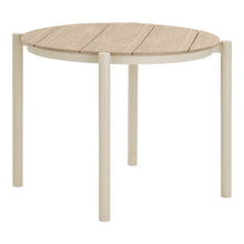 Leni Gartentisch rund – Aluminium/Kunstholz Sand/Natur, ø 90 cm von Luiva Living