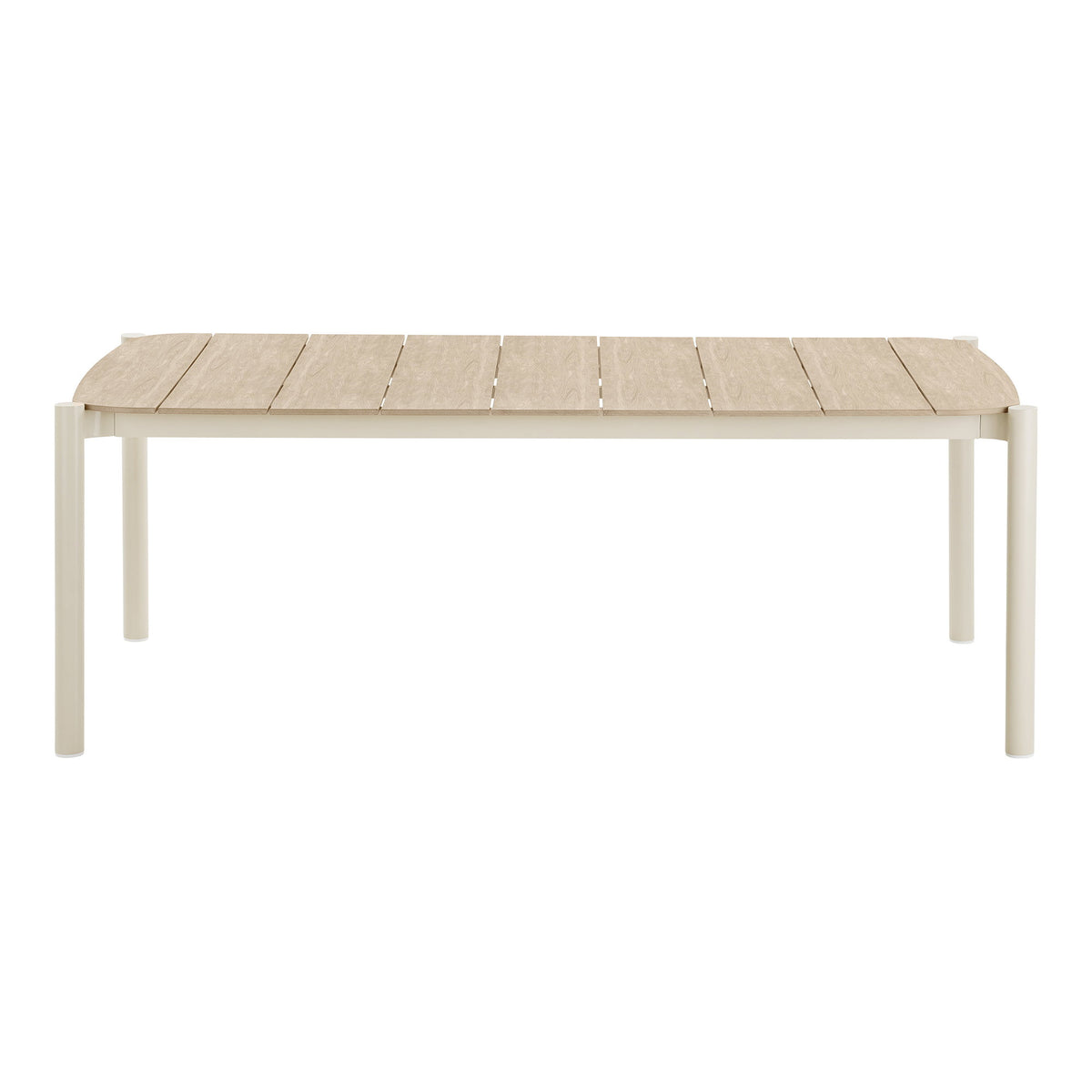 Leni Gartentisch – Aluminium/Kunstholz Sand/Natur, 200 × 100 cm – Ansicht 2