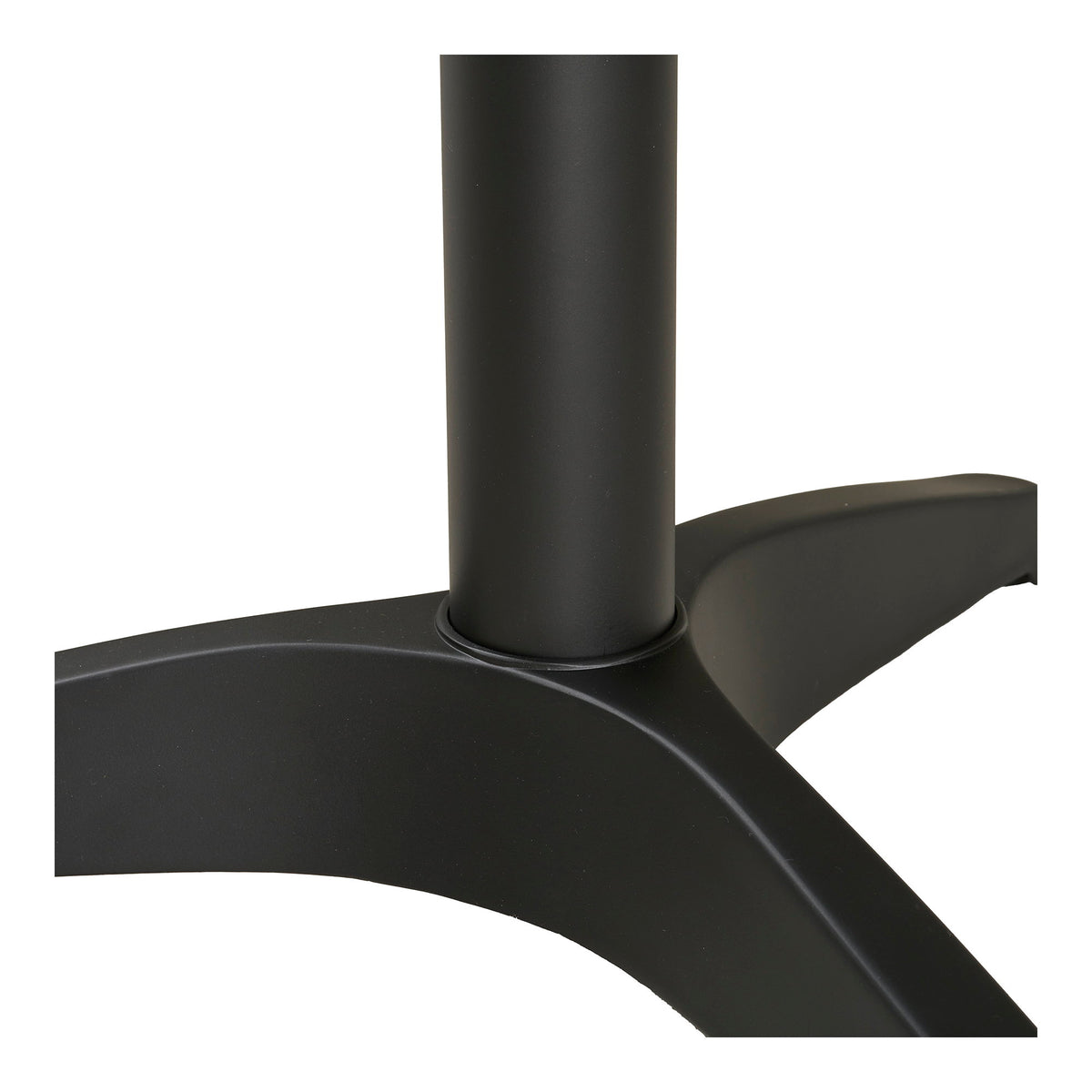 Garten-Bistrotisch – Aluminium, Marmoroptik Dunkelgrau, Beine Schwarz, 60 × 60 cm – Ansicht 5