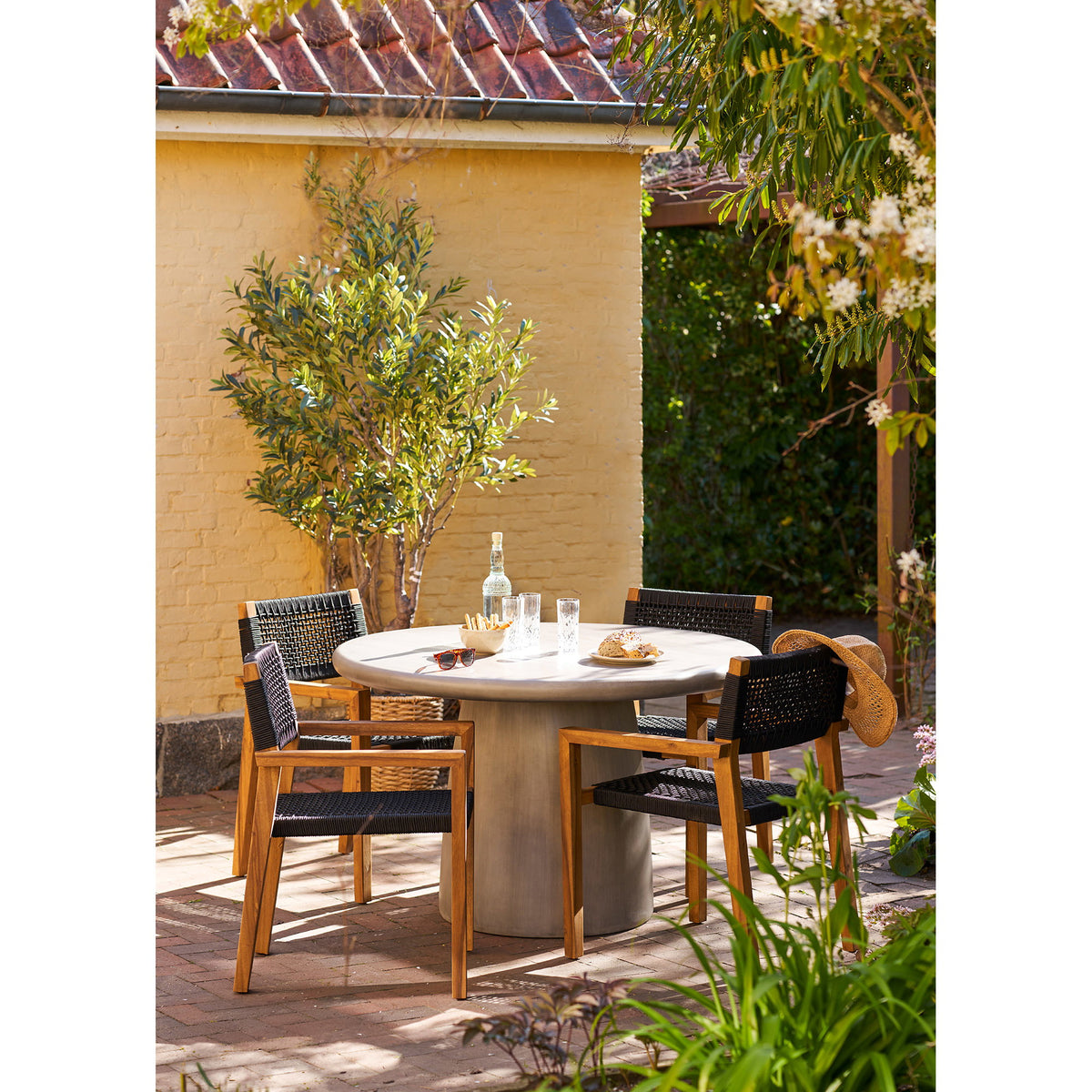 Ilse Gartentisch rund – Fiberclay Grau, ø 120 cm – Ansicht 10