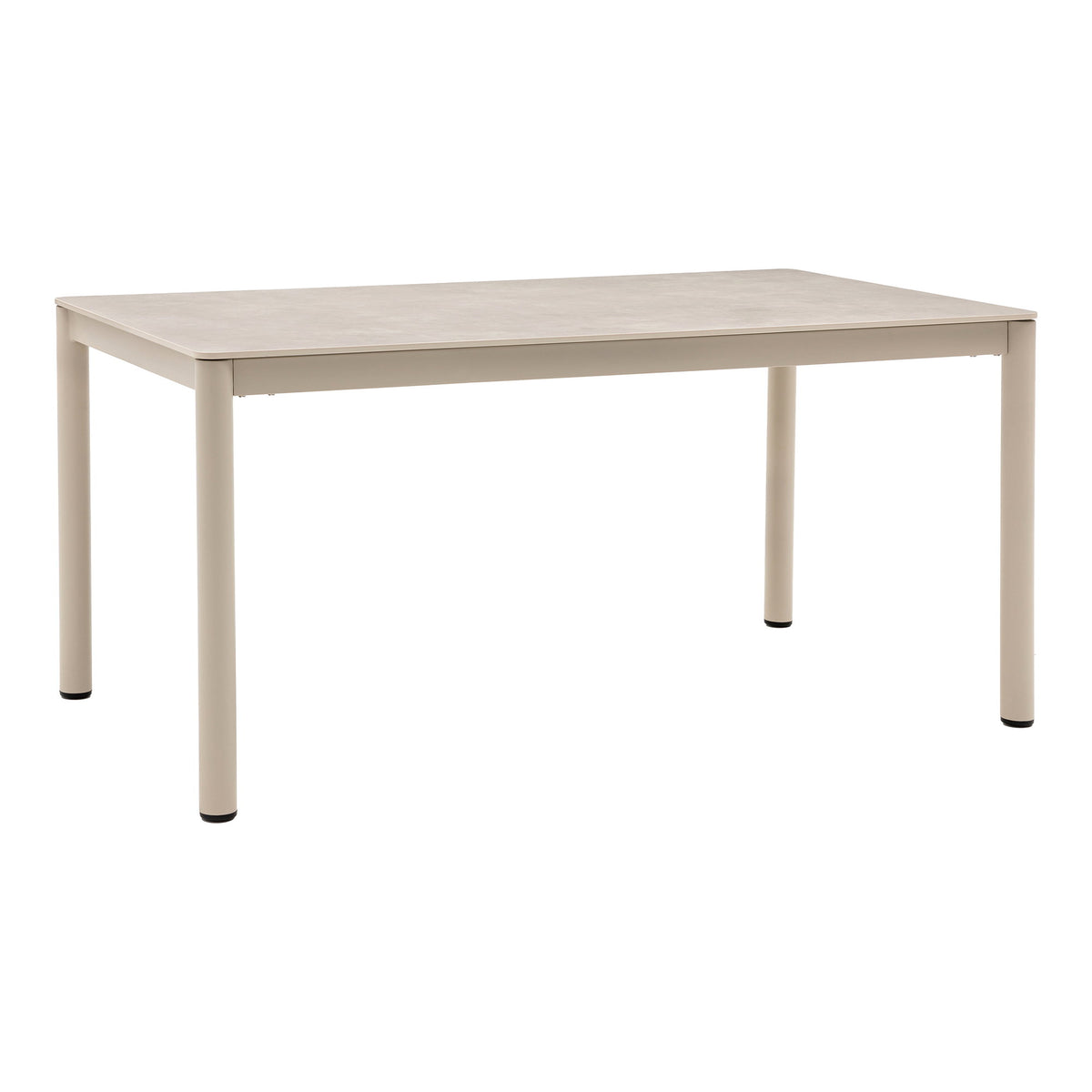 Ayla Gartentisch – Aluminium/Sinterstein Sand, 160 × 90 cm von Luiva Living