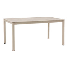 Ayla Gartentisch – Aluminium/Sinterstein Sand, 160 × 90 cm von Luiva Living