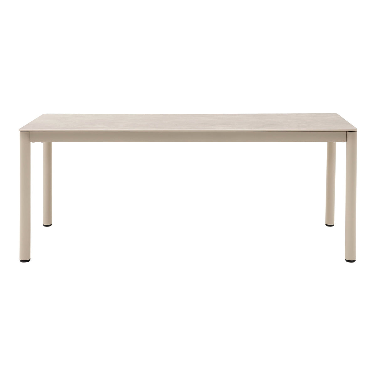 Ayla Gartentisch – Aluminium/Sinterstein Sand, 200 × 90 cm – Ansicht 2