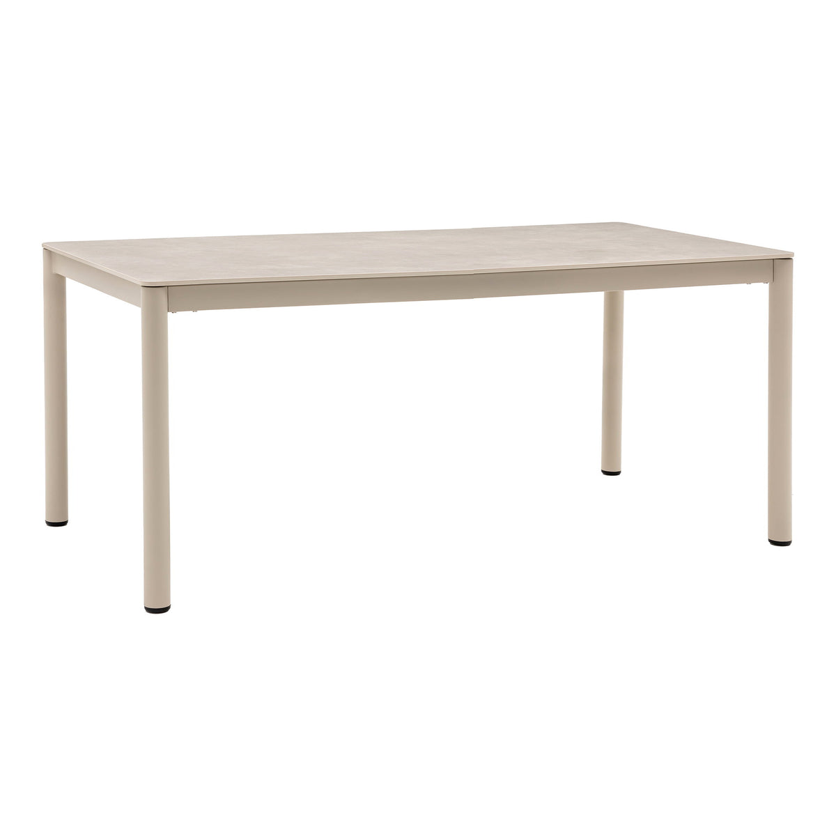 Ayla Gartentisch – Aluminium/Sinterstein Sand, 200 × 90 cm von Luiva Living