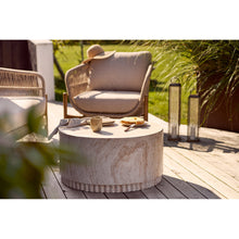 Jette Garten-Couchtisch rund – Fiberclay Natur, ø 75 × 37 cm – Ansicht 6