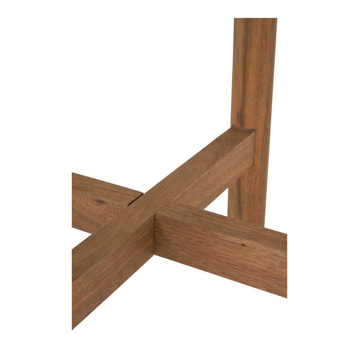 Remo Garten-Beistelltisch rund – Akazie/Terrazzo Weiß/Natur, ø 37 × 48 cm – Ansicht 4