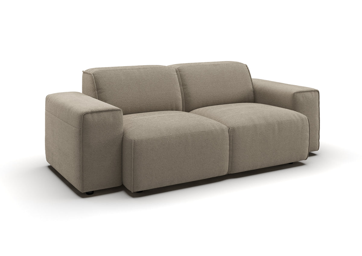 Lund 2-Sitzer-Sofa in Feincord Sand