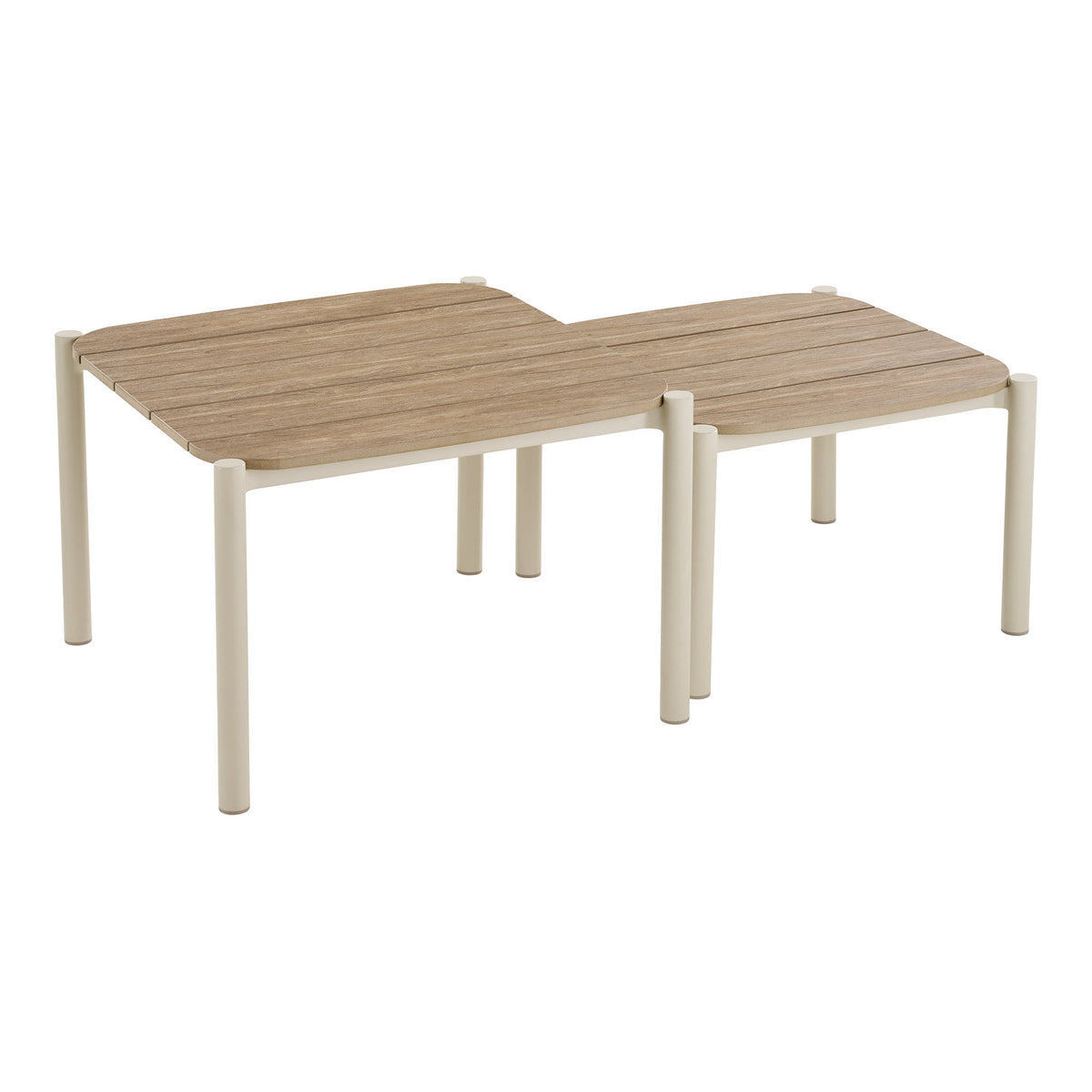 Leni Lounge-Set inkl. Kissen – Aluminium/Polyrattan Sand/Natur – Ansicht 3