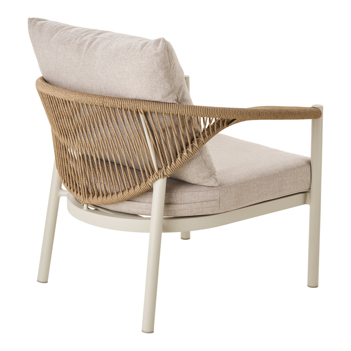 Leni Lounge-Set inkl. Kissen – Aluminium/Polyrattan Sand/Natur – Ansicht 4