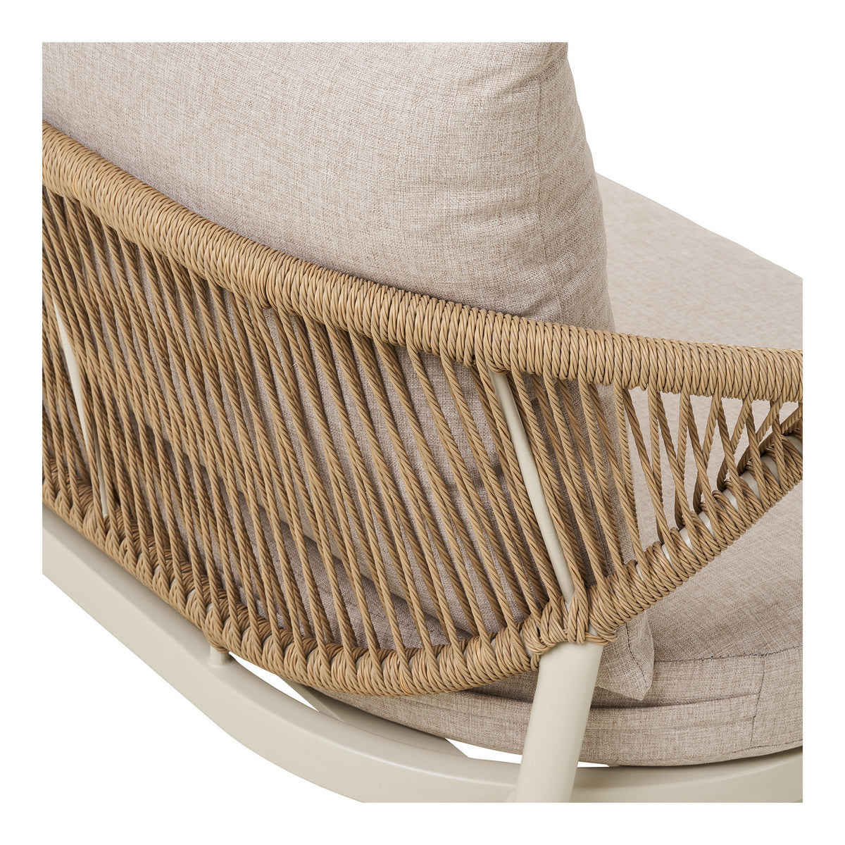 Leni Lounge-Set inkl. Kissen – Aluminium/Polyrattan Sand/Natur – Ansicht 6