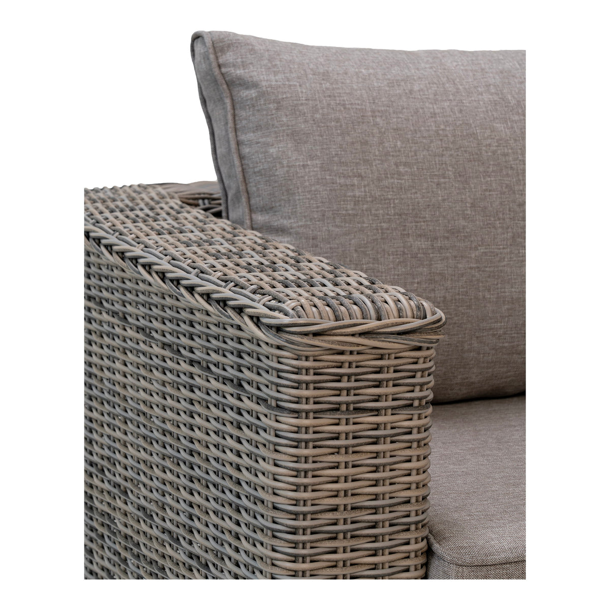 Romy Lounge-Set inkl. Kissen – Polyrattan Kubu-Grau – Ansicht 4