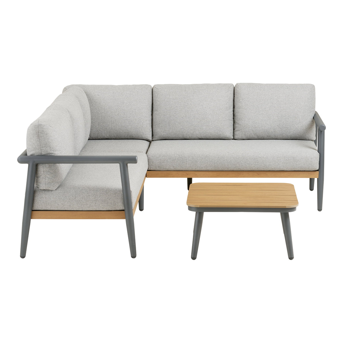 Oscar Eck-Lounge-Set inkl. Kissen – Aluminium Anthrazit – Ansicht 2