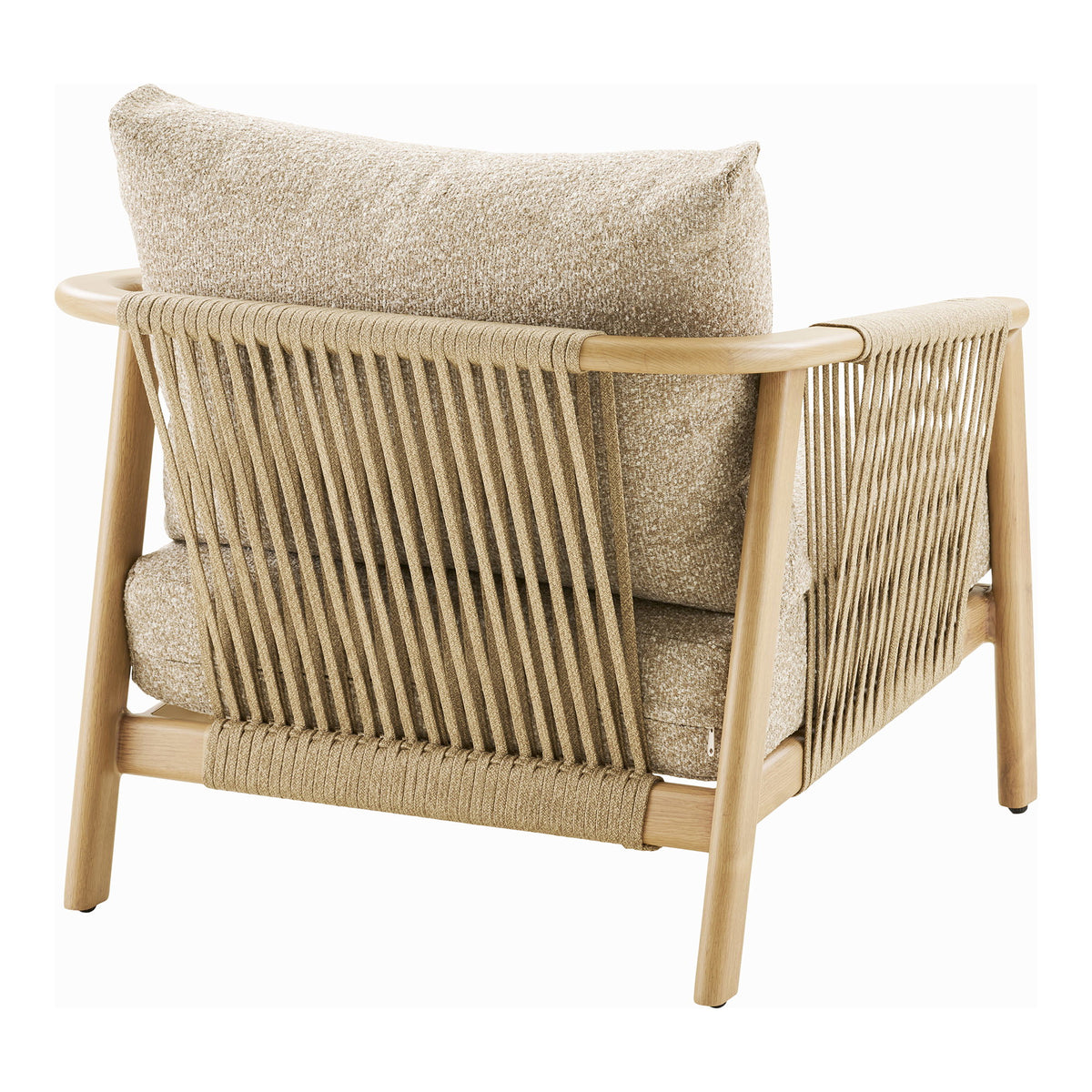 Henni Lounge-Set inkl. Kissen – Aluminium Taupe/Holzoptik – Ansicht 4